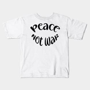 VETERANS: PEACE NOT WAR Kids T-Shirt